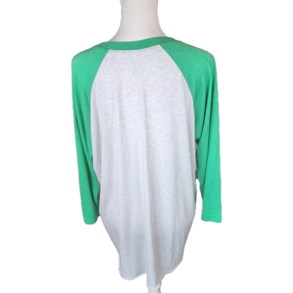 Shamrock Shirt Womens XL Next Level St. Patrick's‎ Day Irish Green Gray Heart - Picture 2 of 8